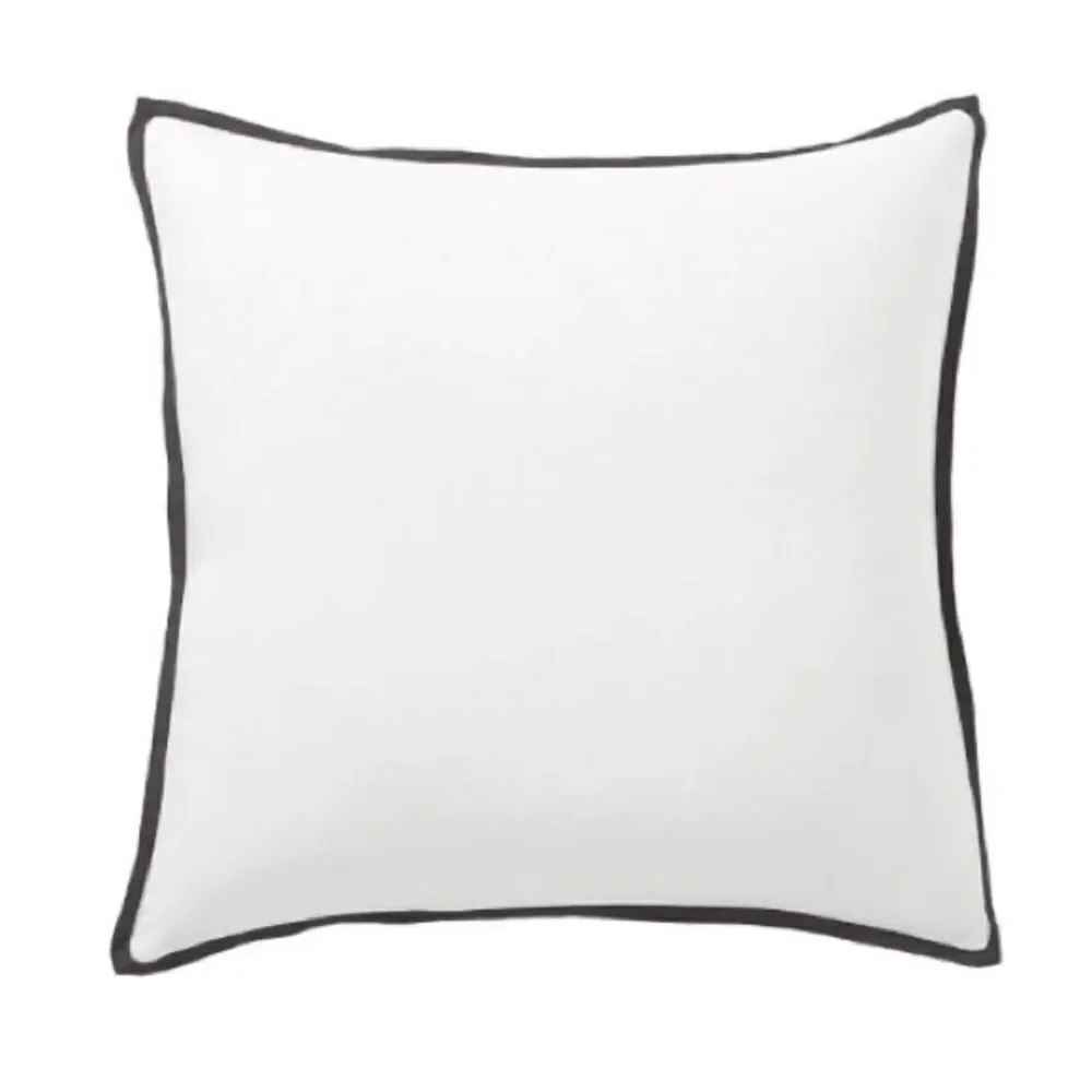 Pottery Barn Belgian Flax Linen Contrast Euro Sham